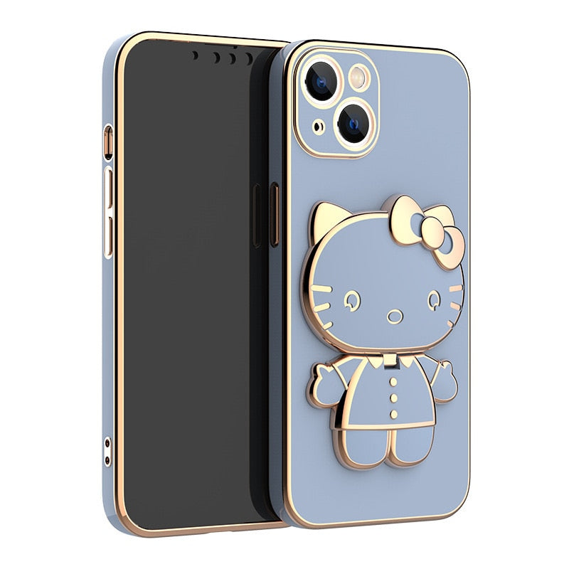3-in-1 Hello Kitty Makeup Mirror Phone Case