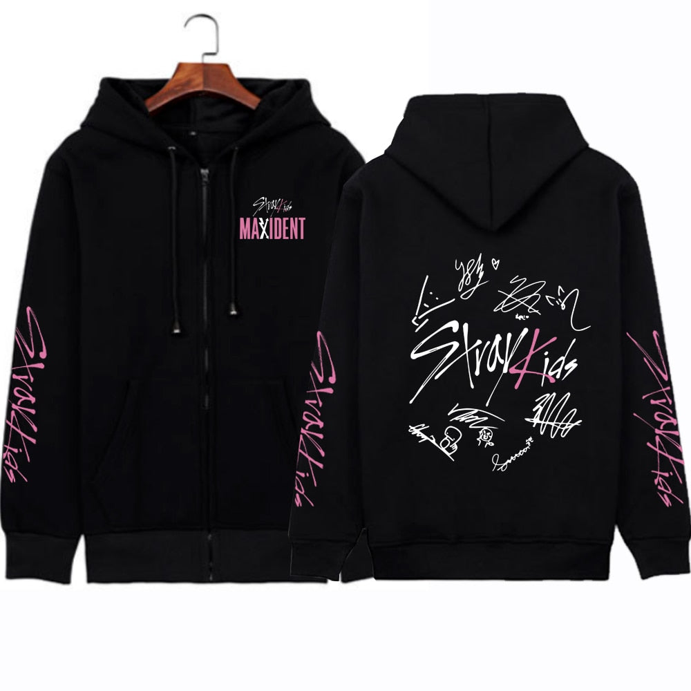 Stray Kids Maxident Zip Hoodie
