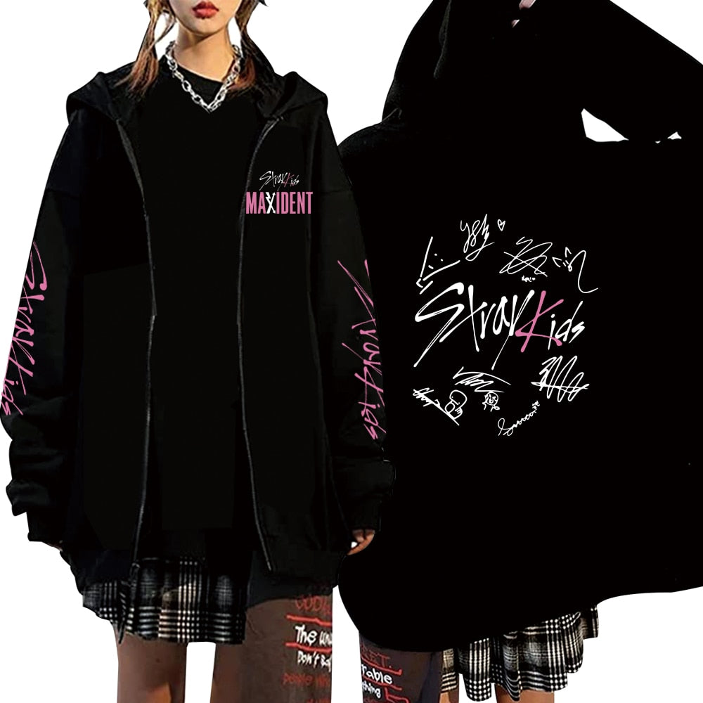 Stray Kids Maxident Zip Hoodie