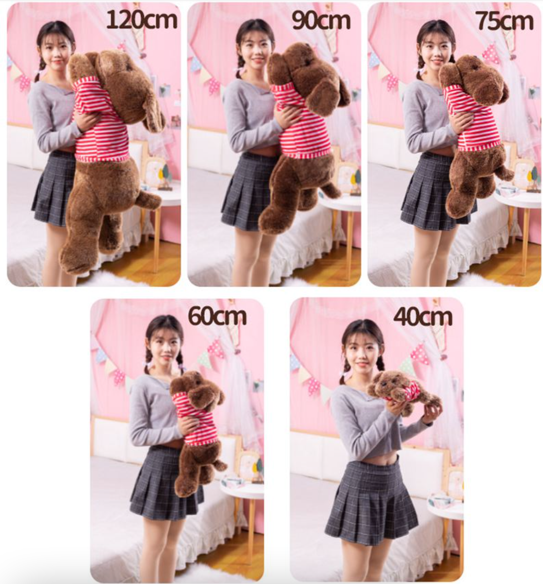 Dog Puppy Plushie Long Pillow