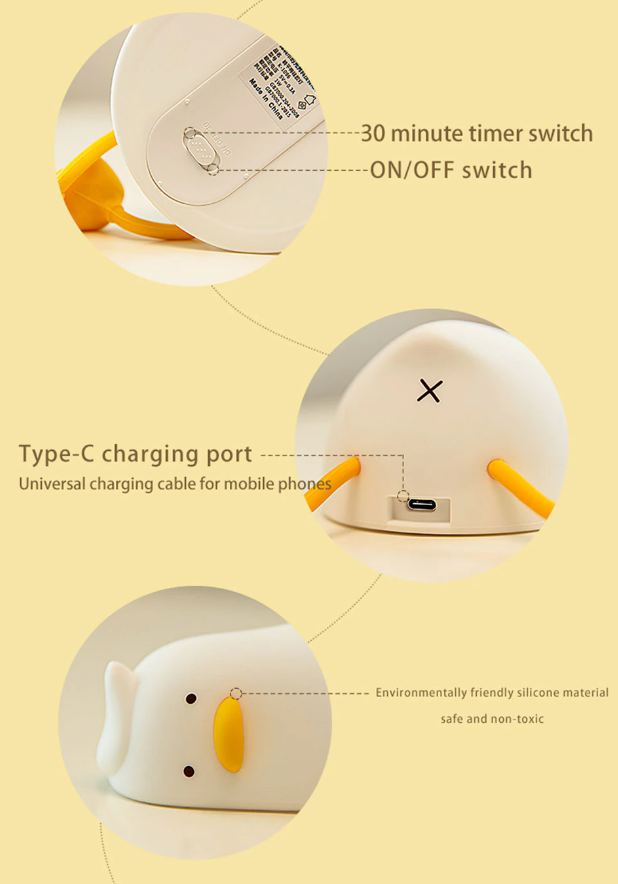 Laying Duck Night Light