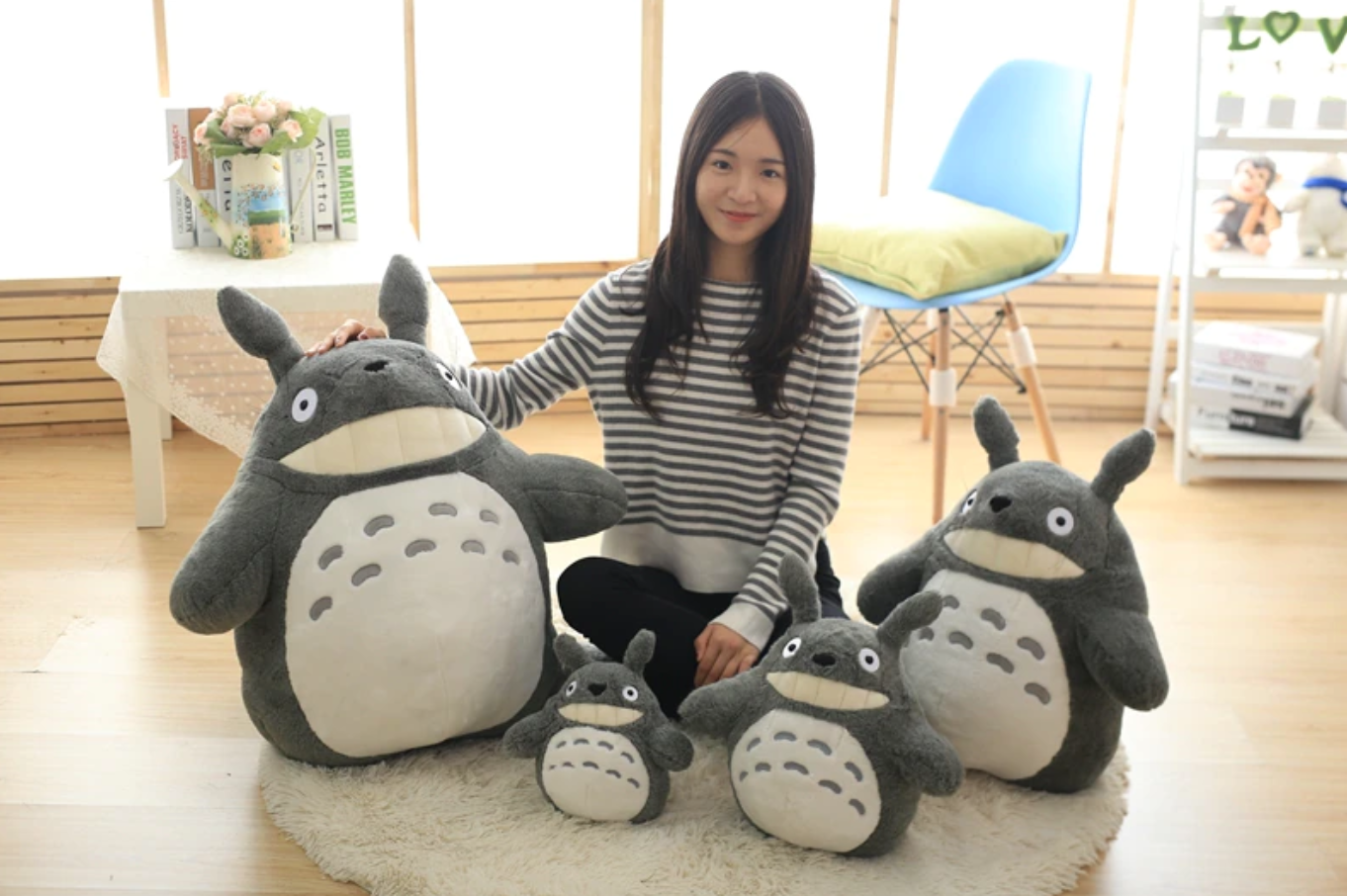 Totoro Leaf Umbrella Plushie