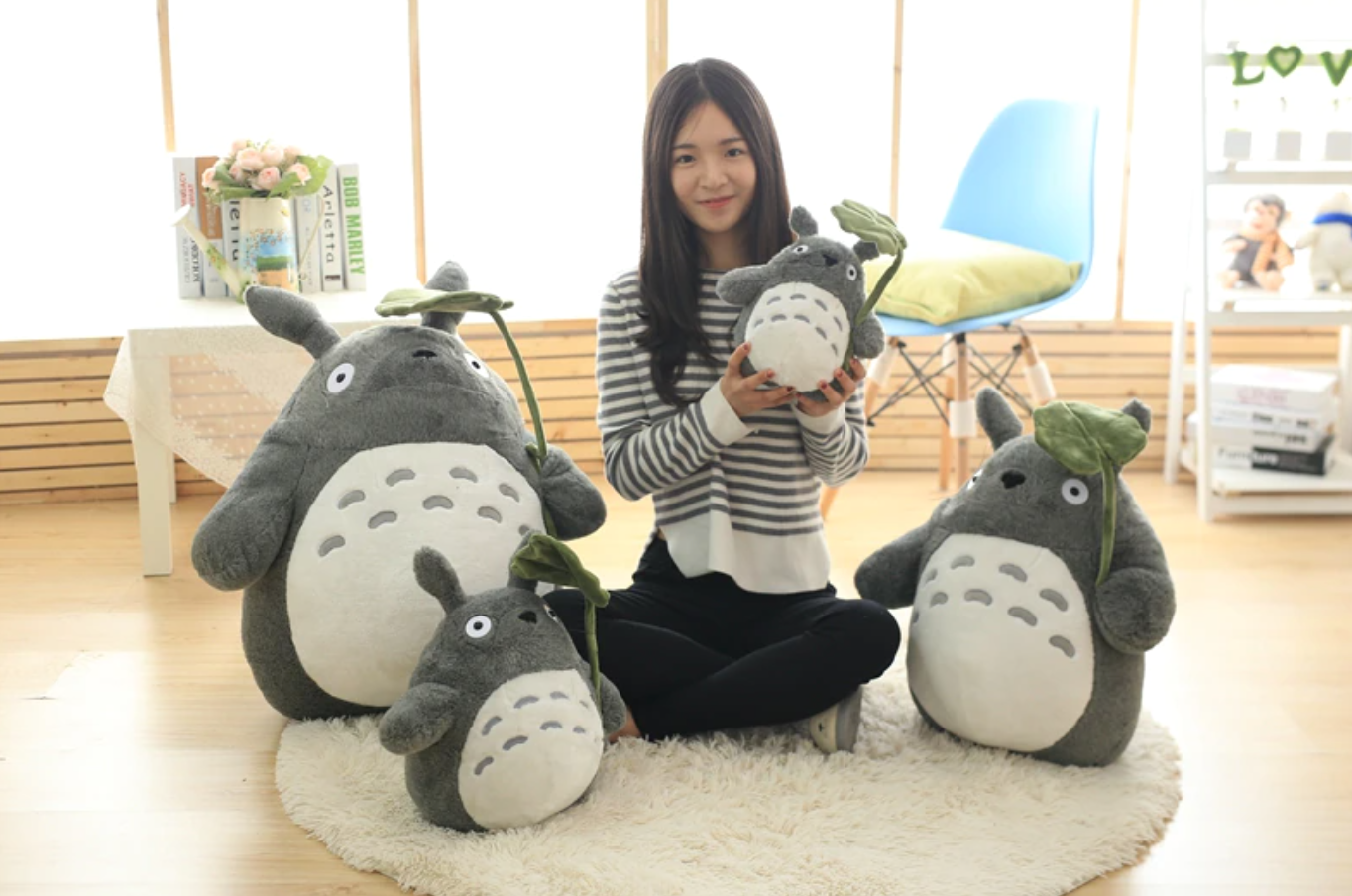 Totoro Leaf Umbrella Plushie