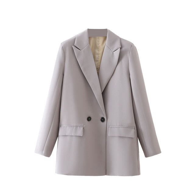 Tangada Notched Collar Blazer