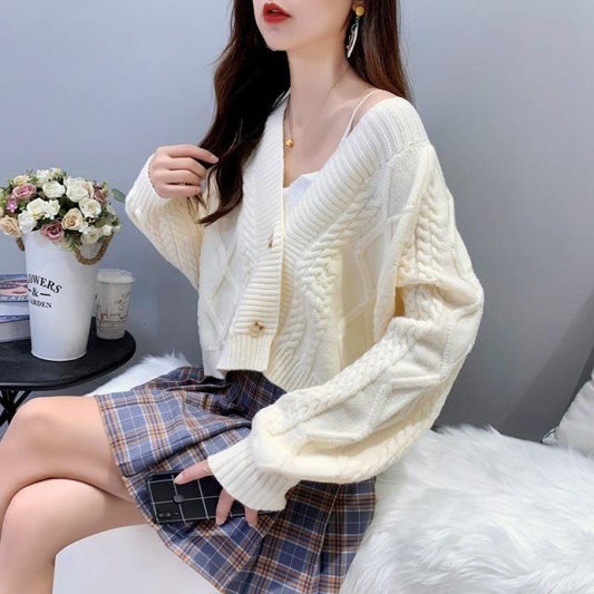 Nora Lantern Sleeve Cardigan