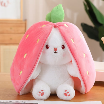 Strawberry Carrot Rabbit Zip Plushie