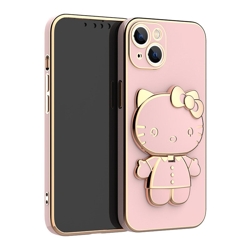 3-in-1 Hello Kitty Makeup Mirror Phone Case