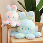 Bunny-Octopus Reversible Plushie