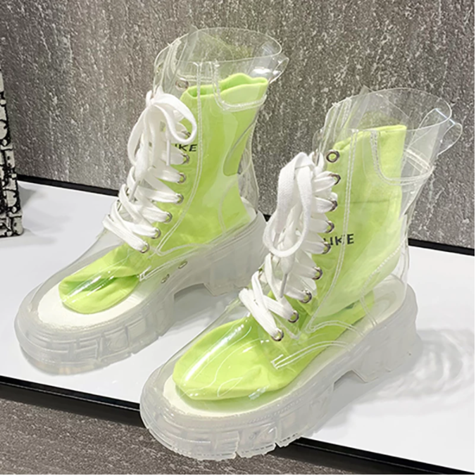 Clear jelly boots hotsell
