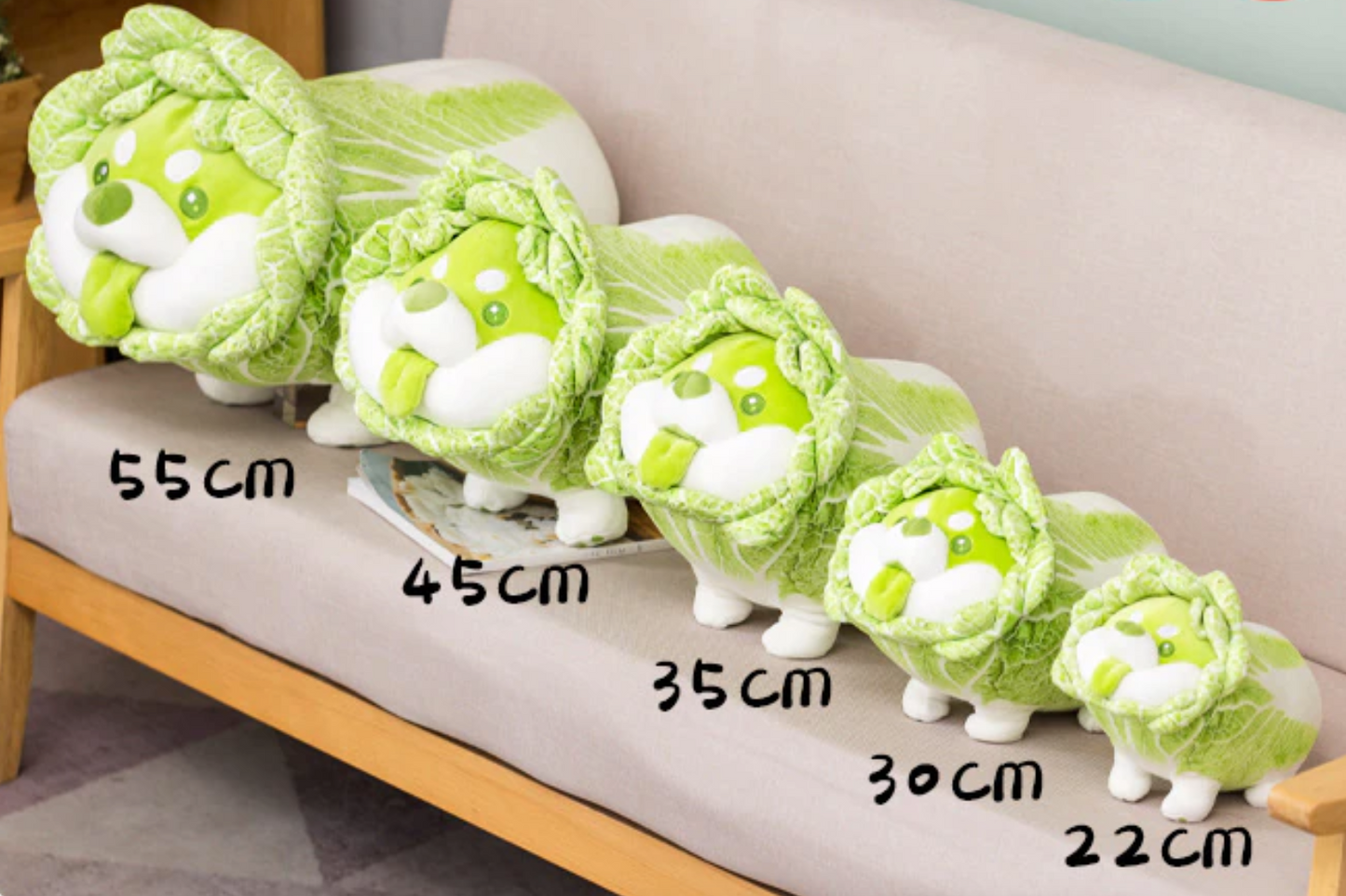 Cabbage Dog Plushie My Kawaii Heart