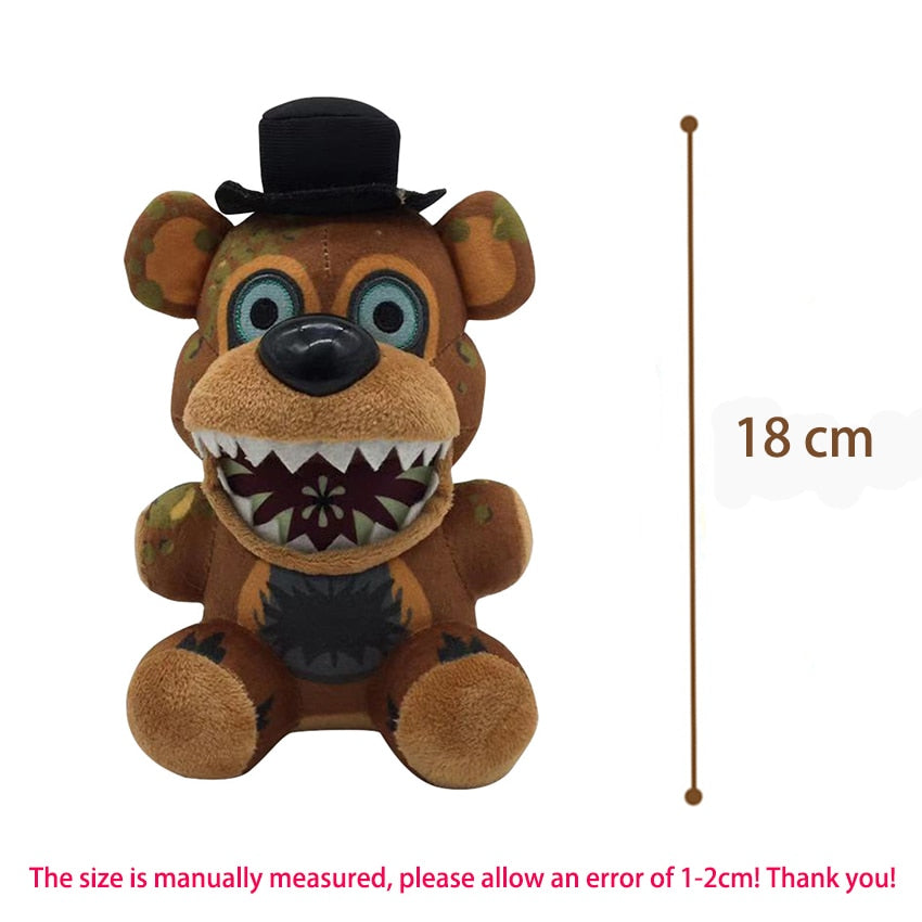 20cm Fnaf Five Nights At Freddy&#39;s Golden Freddy Bear Plush Toy Doll  Kids