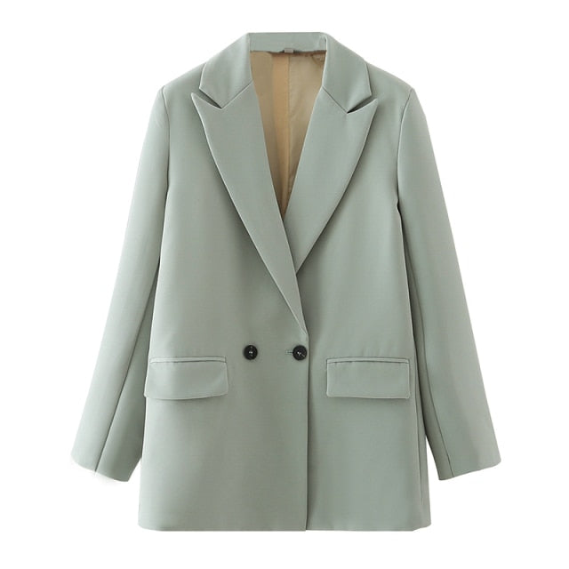 Tangada Notched Collar Blazer